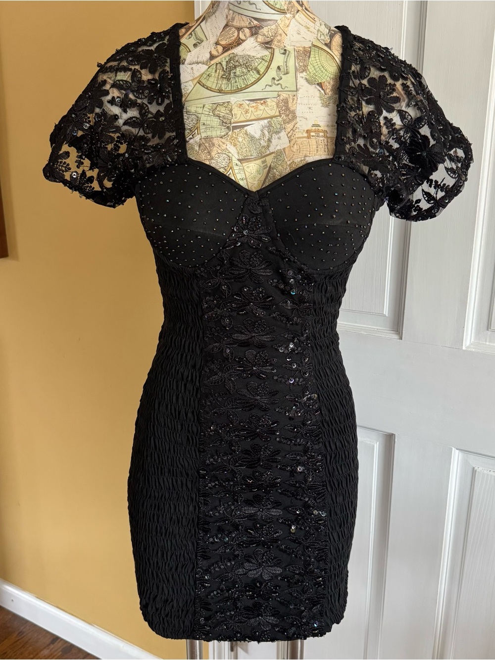 Vintage European Gulbla Moda Italy Party Dress Small